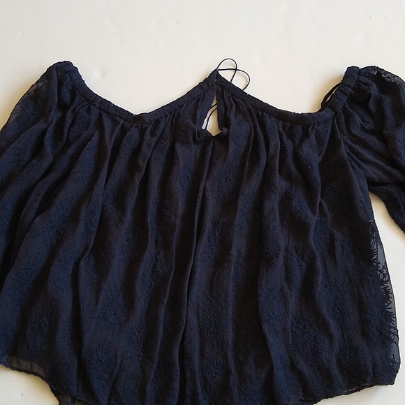 NWT Rebecca Taylor Selena off shoulder silk organza blouse 0 - Picture 8 of 13